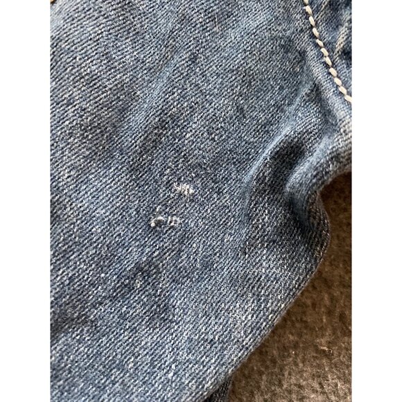 men True blue jeans 30 x 30 low rise boot 5 Pocket Factory distresed - Picture 10 of 10